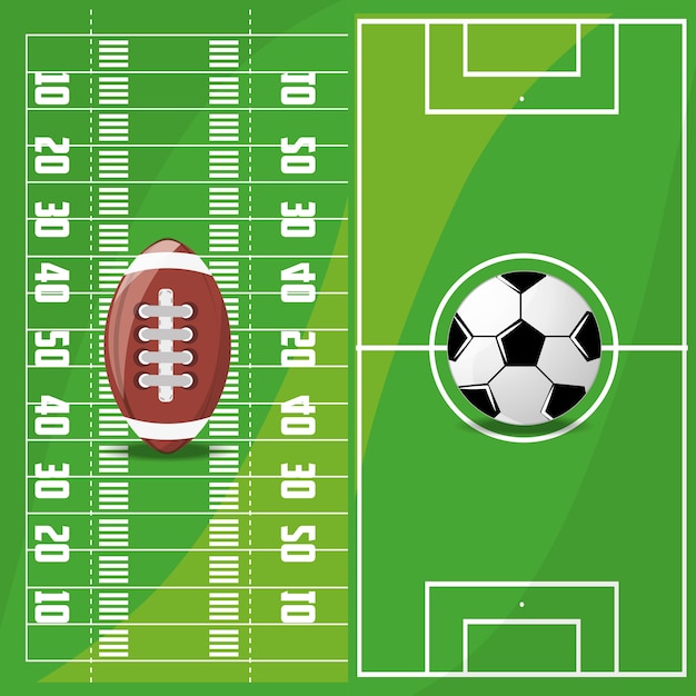 Vector american football sport game to competition