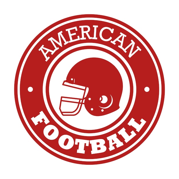 Vector american football sport icon