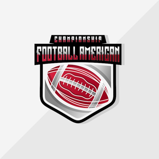 American football sport logo ontwerp vectorillustratie