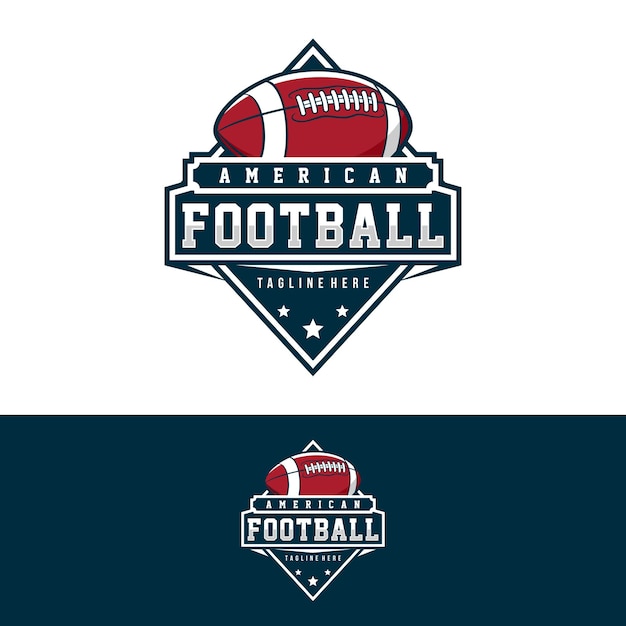 american football sports logo and badge american football logo vector illustration