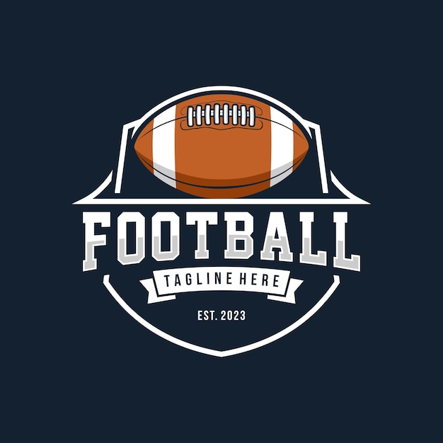 American Football Sports logo en badge Amerikaans voetbal logo vectorillustratie