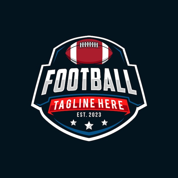 American Football Sports logo en badge