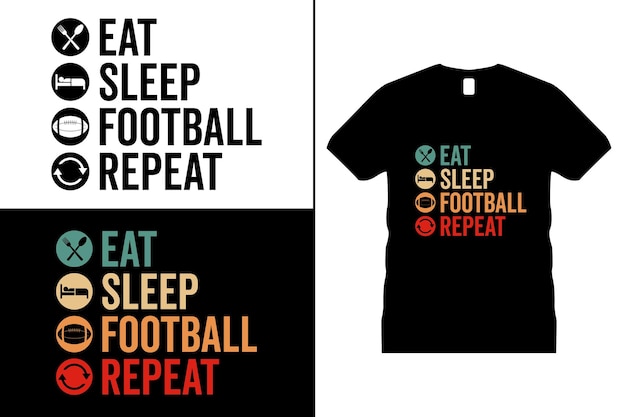 American Football Sports T-shirt ontwerp. Gebruik voor T-shirt, mokken, stickers, enz.