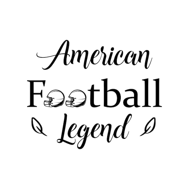 Vettore mestiere svg di football americano