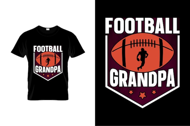 Vettore design di t-shirt di football americano o design di poster di football americano o design di magliette di football americano