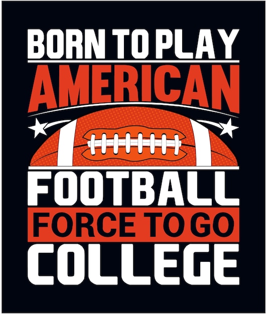 American football t shirt design NEW