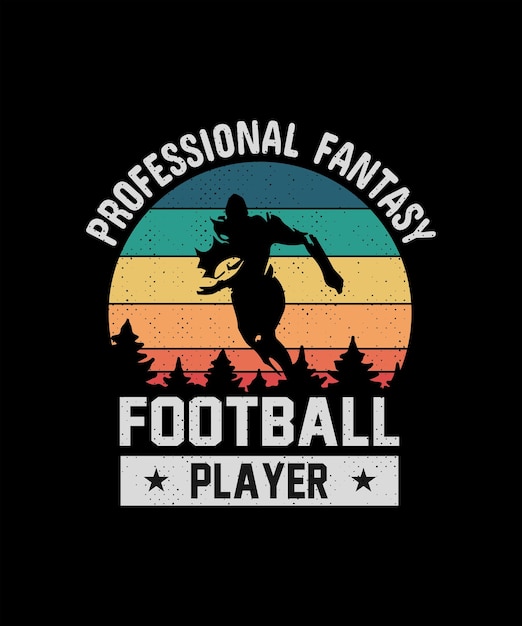 American Football T Shirt Design Retro Vintage T Shirt Design