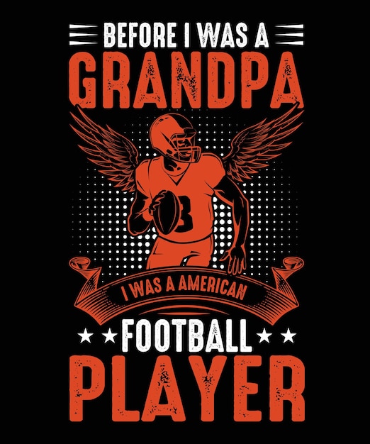 American Football T-shirt design 