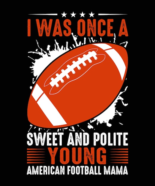 Vector american football t-shirt design