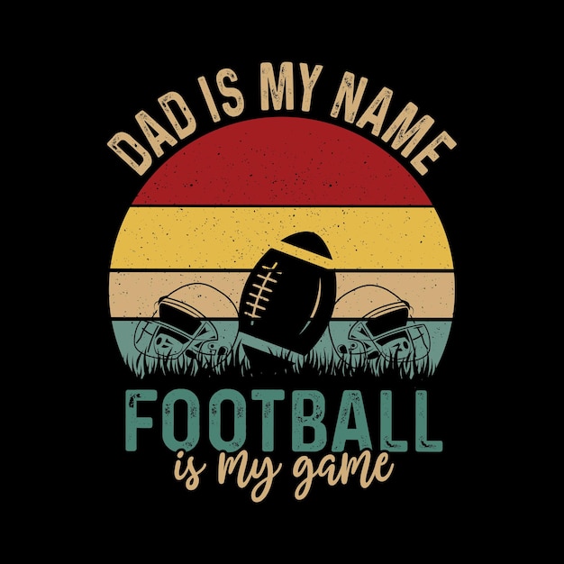 American football t-shirt design.