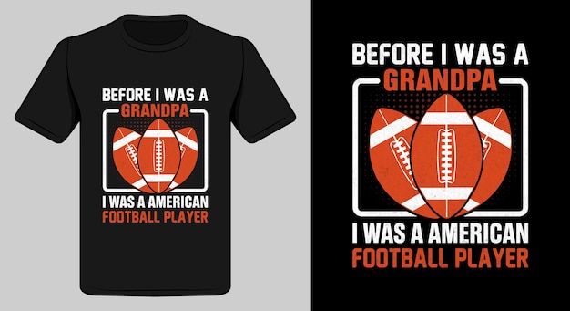 Vector american football t-shirt design