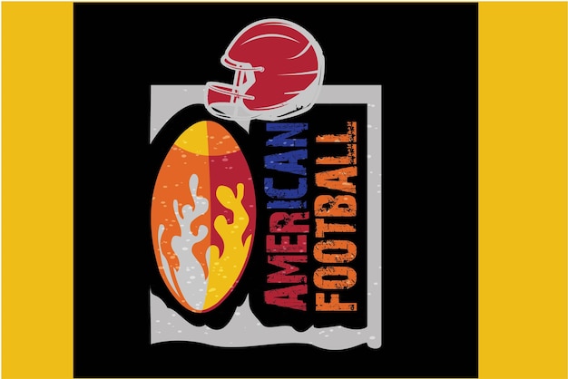 American football t-shirt ontwerp