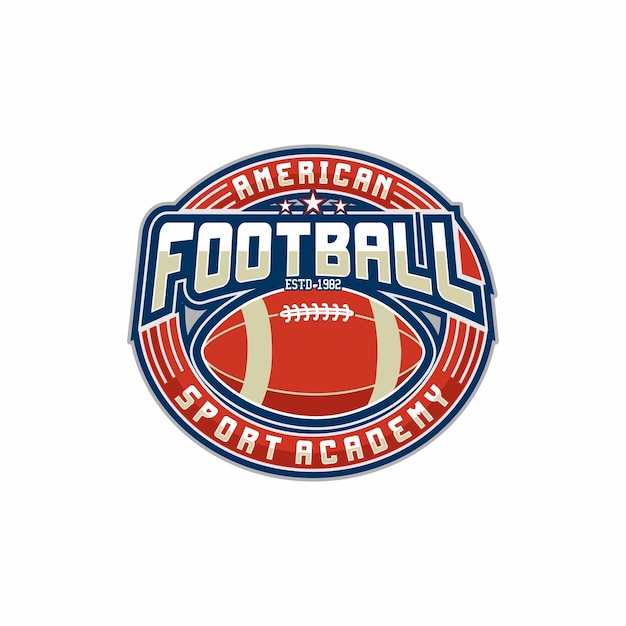 American football team emblem vector Rugby Team Logo Design