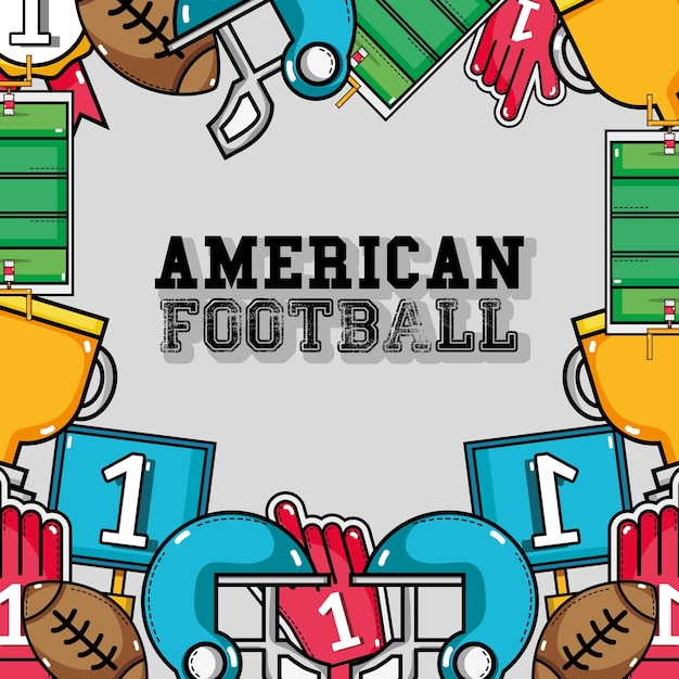 American football tools background design 