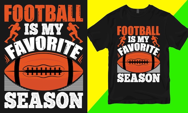 Vector american football typography tshirt design