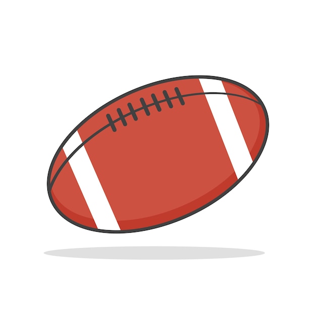 American football Vector Clipart Rugby Kleurrijke Vector Rugby illustratie Amerikaans voetbal