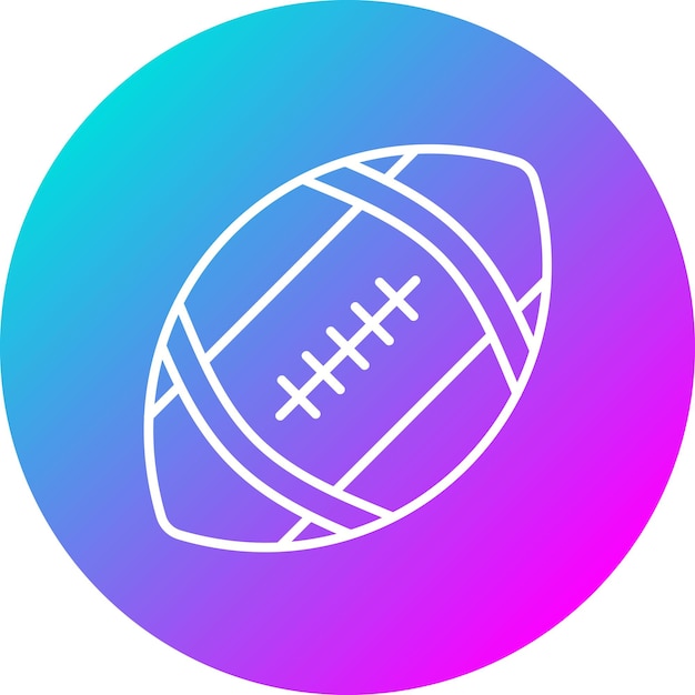 American Football vector icoon Kan worden gebruikt voor Sports iconeset