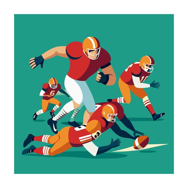 American football vector illustration