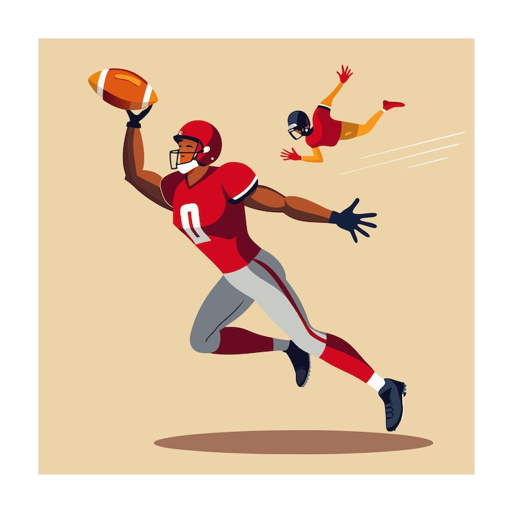 Vector american football vector illustration