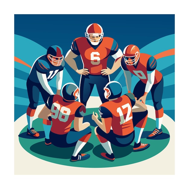 American football vector illustration