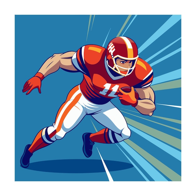 american football vector illustration