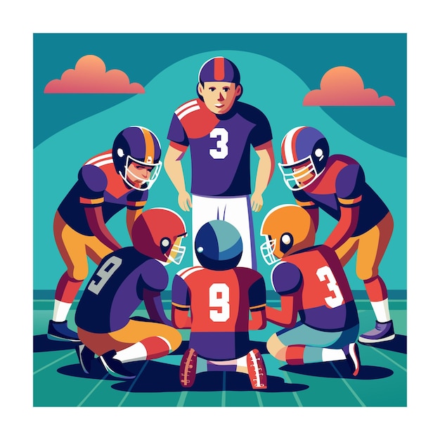 American football vector illustration