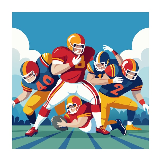 American football vector illustration