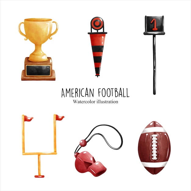 Vector american football vector illustration