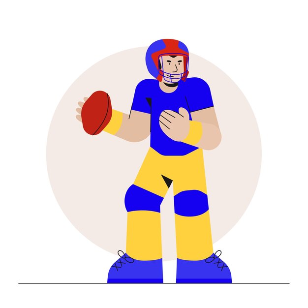 Vector american football