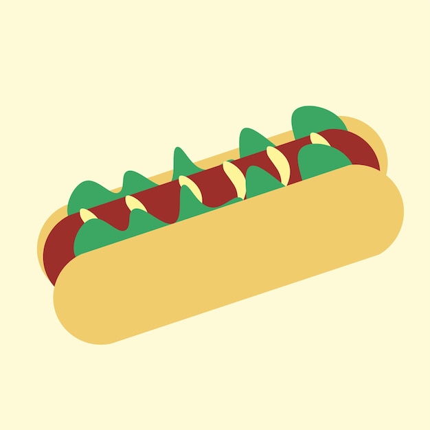 American Hot Dog Design banner, poster, background