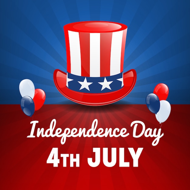 American Independence Day. 4th of July USA Holiday. Independence Day