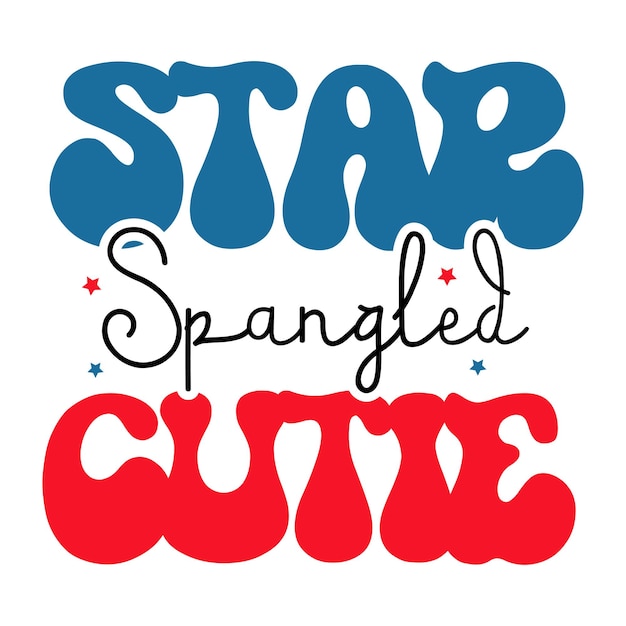 미국 독립기념일 복고풍 Svg 파일 7월 4일 Png 재치 있는 애국 복고풍 Svg For Cricut Fun