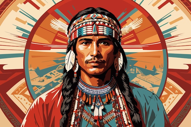 american indigenous illustration