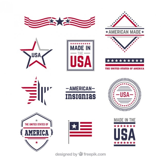 Vector american insignias