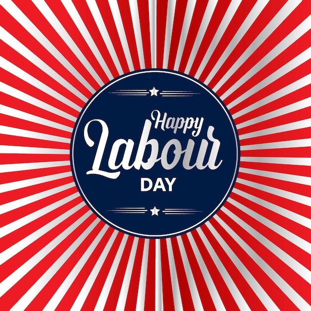 American Labor day background premium vector