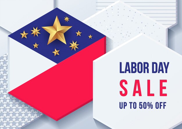 American labor day banner