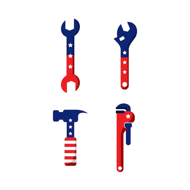 American Labor Day Vector Design