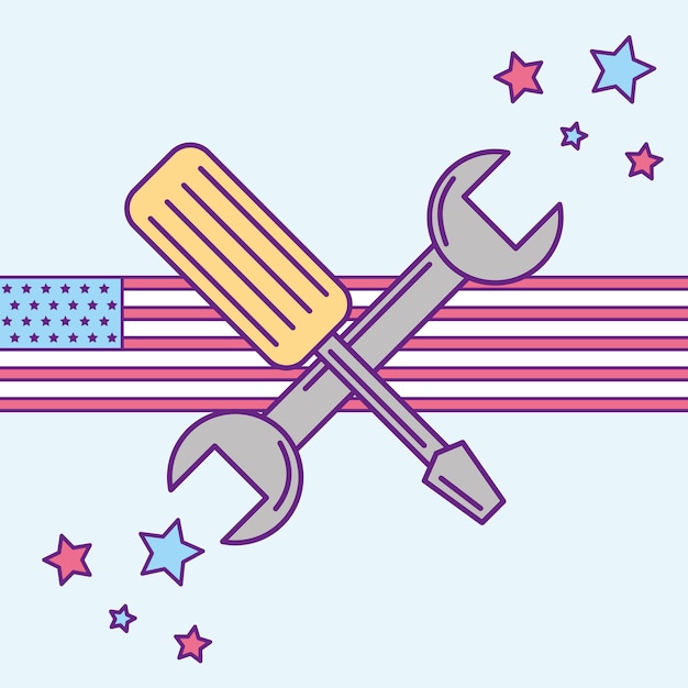 Vector american labor day