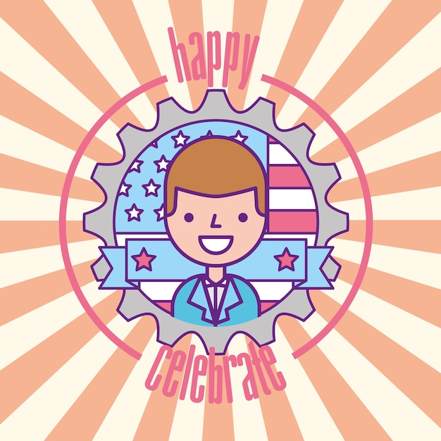 Vector american labor day