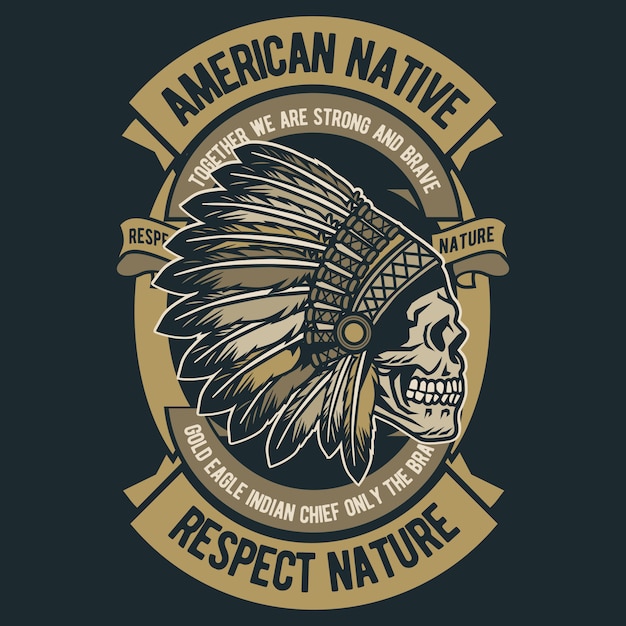 American native skul