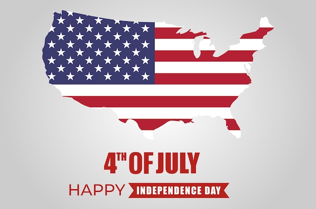 American Pride 4th of July Grafiek achtergrond