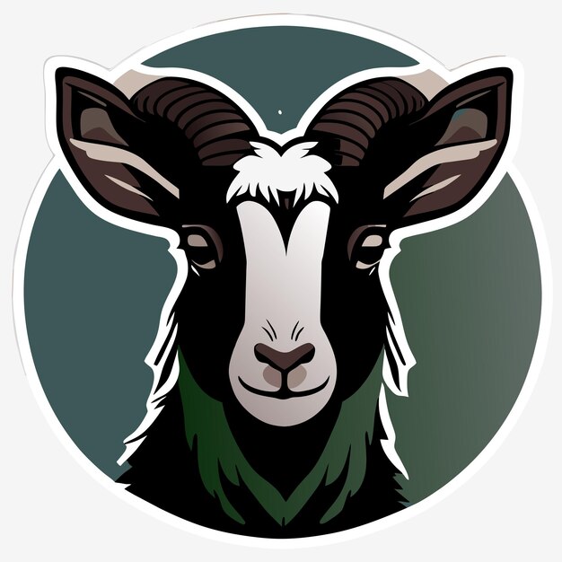 American pygmy goat sticker illustration