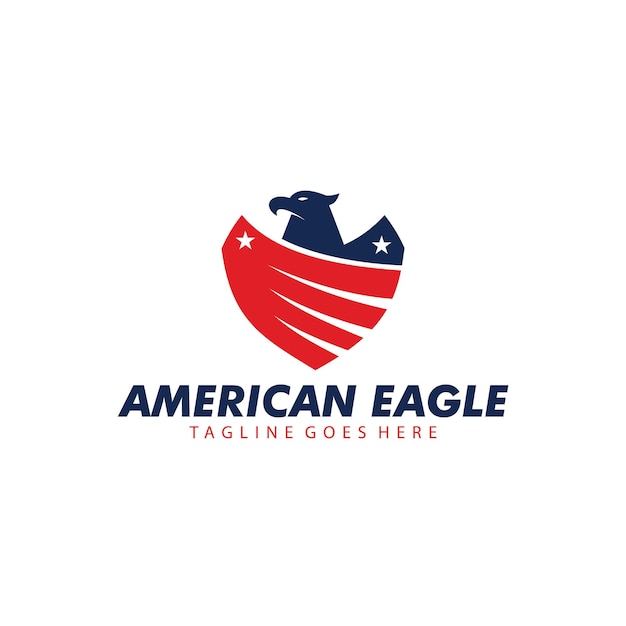 Vector american shield logo design