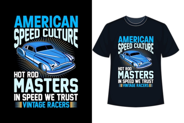 American Sports Racing Cars, Super Exotic Sports Cars, Car Wrap Design , Vehicle Graphics T-shirt.