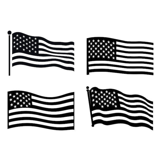 American Symbols Flag Silhouette Collection