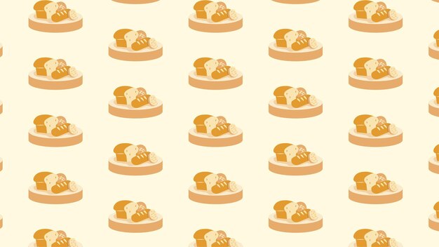 american toast bread design background pattern