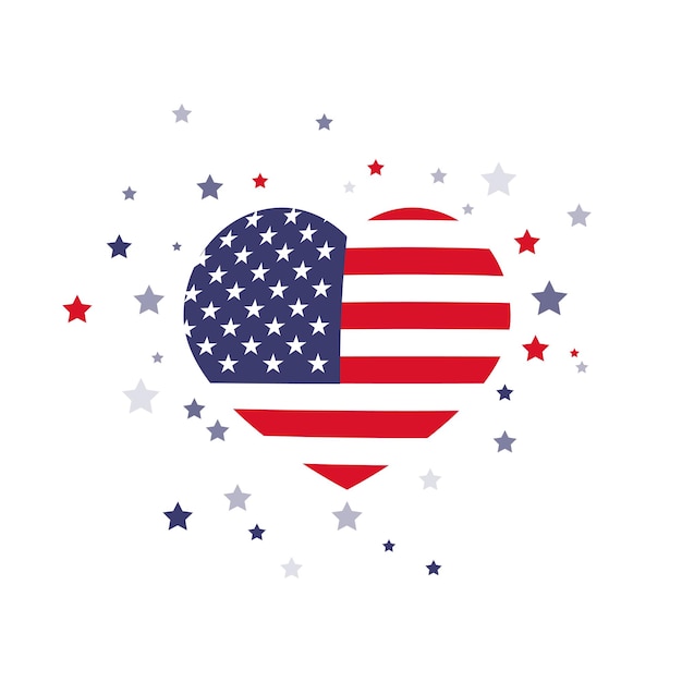 American vector icon illustration design
