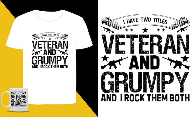 American veteran typographic Svg t shirt graphic