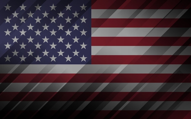 Vector americans flag background vector illustration