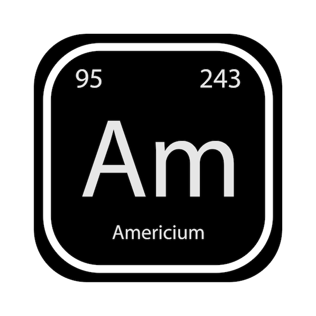 Vector americium icoon vector